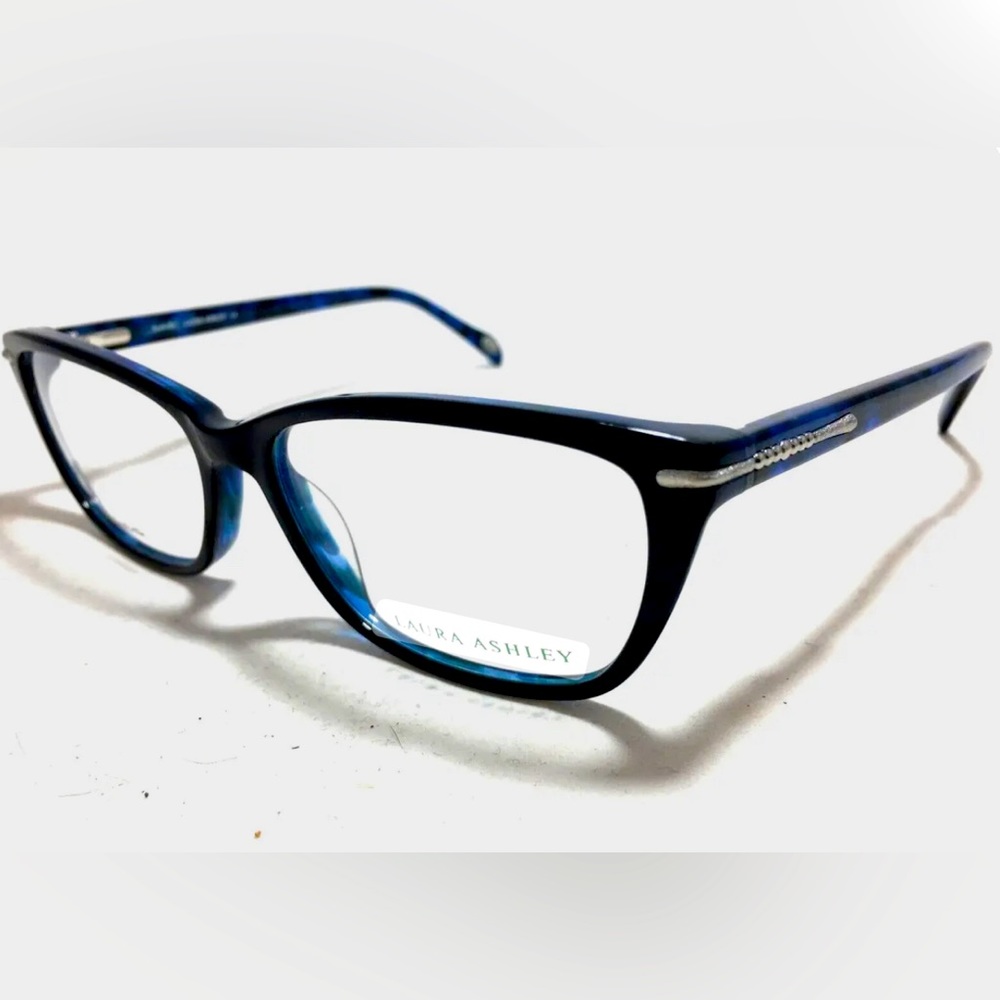Laura Ashley Isabelle Cat Glasses Frame 53-15-140 Women's Navy Blue